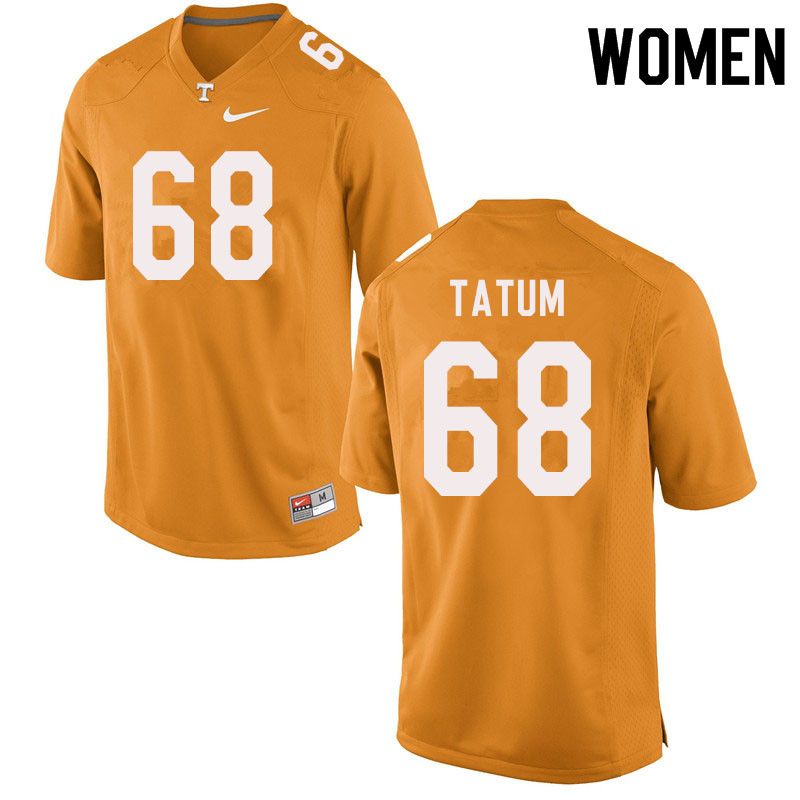 Women #68 Marcus Tatum Tennessee Volunteers College Football Jerseys Sale-Orange - Click Image to Close